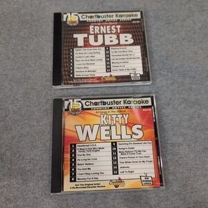 Chartbuster Karaoke Ernest Tubb and Kitty Wells Country Artist Series CDs Lot